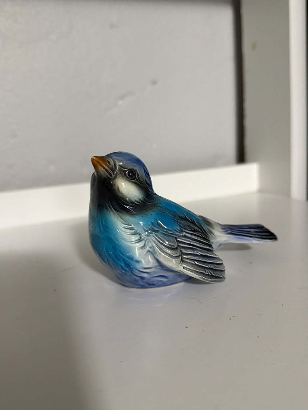 Vintage Goebel West Germany CV 72 Porcelain Blue Bird Figurine